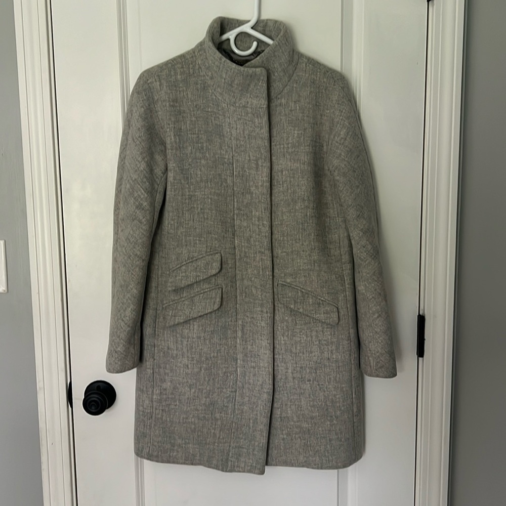 J. Crew stadium cloth cocoon coat